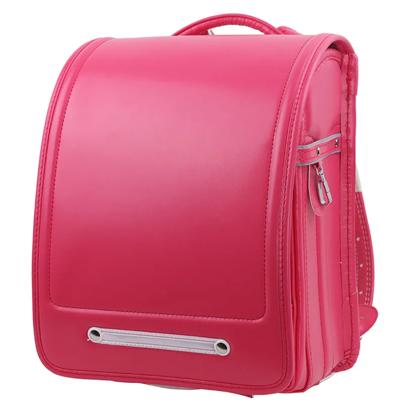 

Fashion Pretty Orthopedic School Bag Children Backpack For Boy And Girl solid Japan Randoseru Kid book Bag