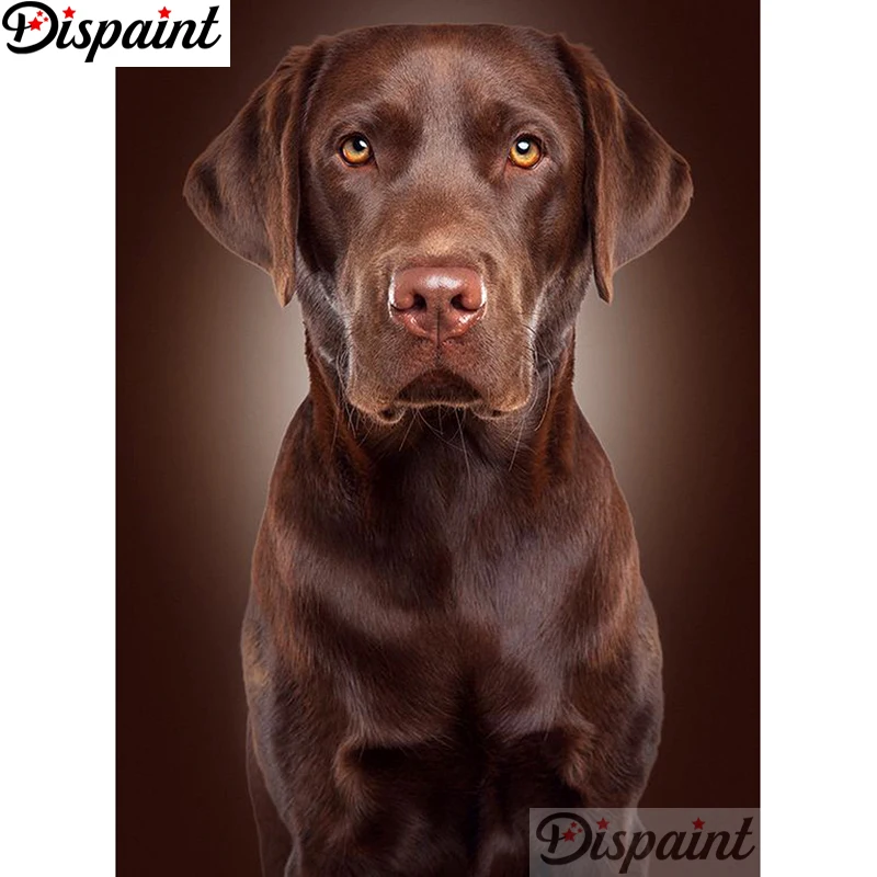 

Dispaint Full Square/Round Drill 5D DIY Diamond Painting "Animal dog scenery" Embroidery Cross Stitch 5D Home Decor A11378