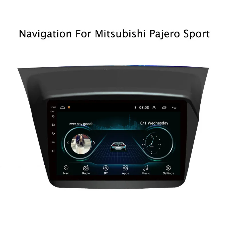 

9" 2.5D IPS Android 8.1 Car DVD GPS Player For Mitsubishi Pajero Sport 2013-2017 Car Radio Stereo Head Unit with Navigation