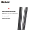 KOSOO-Escobillas de limpiaparabrisas, recambios de goma natural de 6mm para parabrisas de vehículos, accesorios con tiras sin estructura que incluyen 2 unidades, 26