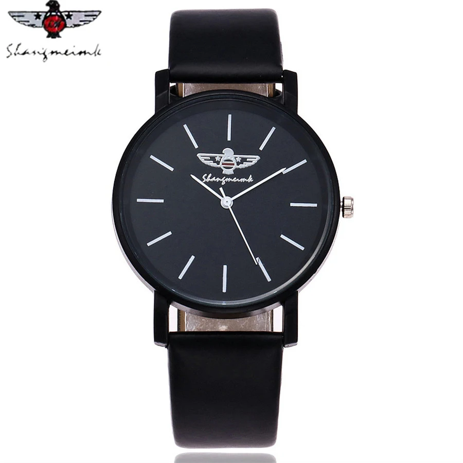 

SHANGMEIMK Watches Casual Women Fashion Simple Watches Leather Strap Female Quartz Wristwatches Relogio Feminino Gift Hot Sale