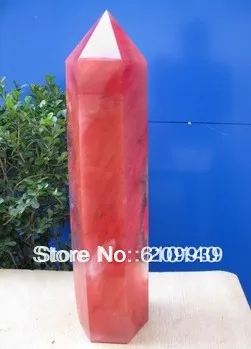 

free shipping 0045 SMELT QUARTZ CRYSTAL RED POINT HEALING
