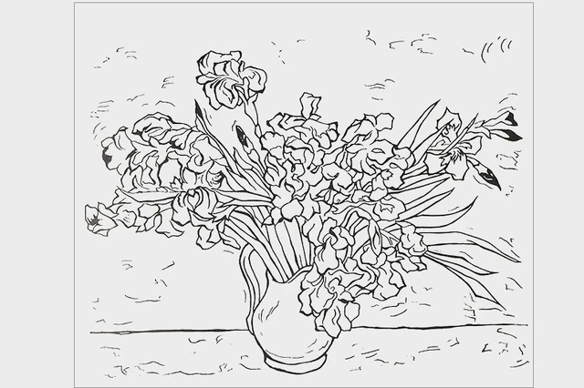 Online Shop 1pcs 4 style famous abstract painting Van Gogh coloring ... Online Shop 1pcs 4 style famous abstract painting Van Gogh coloring ...