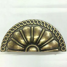 Drawer knob pull bronze kitchen cabinet handles pull antique distress antique brass cap shell antique furnituredecorate handles