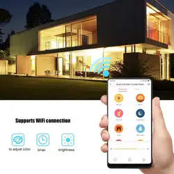 WiFi лампочка E27 10 Вт затемнение светодиодный мягкий свет WiFi управление лампочка умная лампа с голосовым управлением