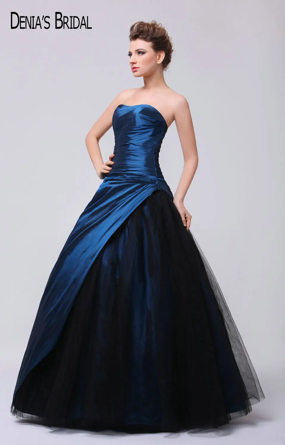 ball gown with puff sleeves