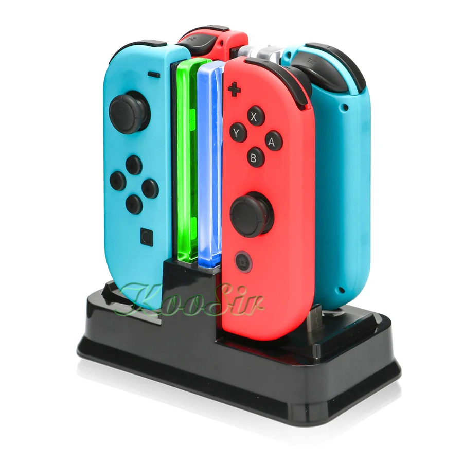  Controller Charger Stand for Nintendos Nintend Switch Nintendoswitch Joycon Pro Gamepad Charging Do