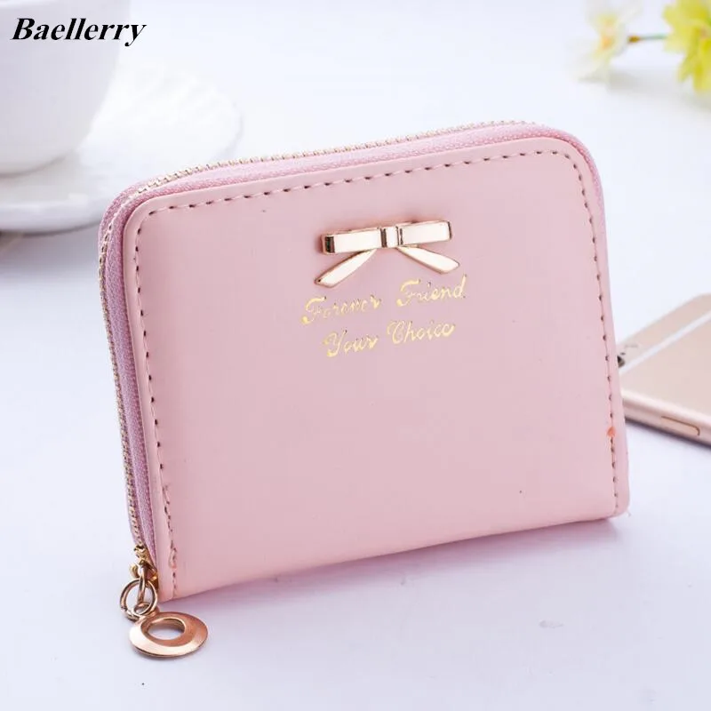 Baellerry Brand Women Short Wallet Luxury Leather Small Credit Card Holder Money Ladies Wallets ...