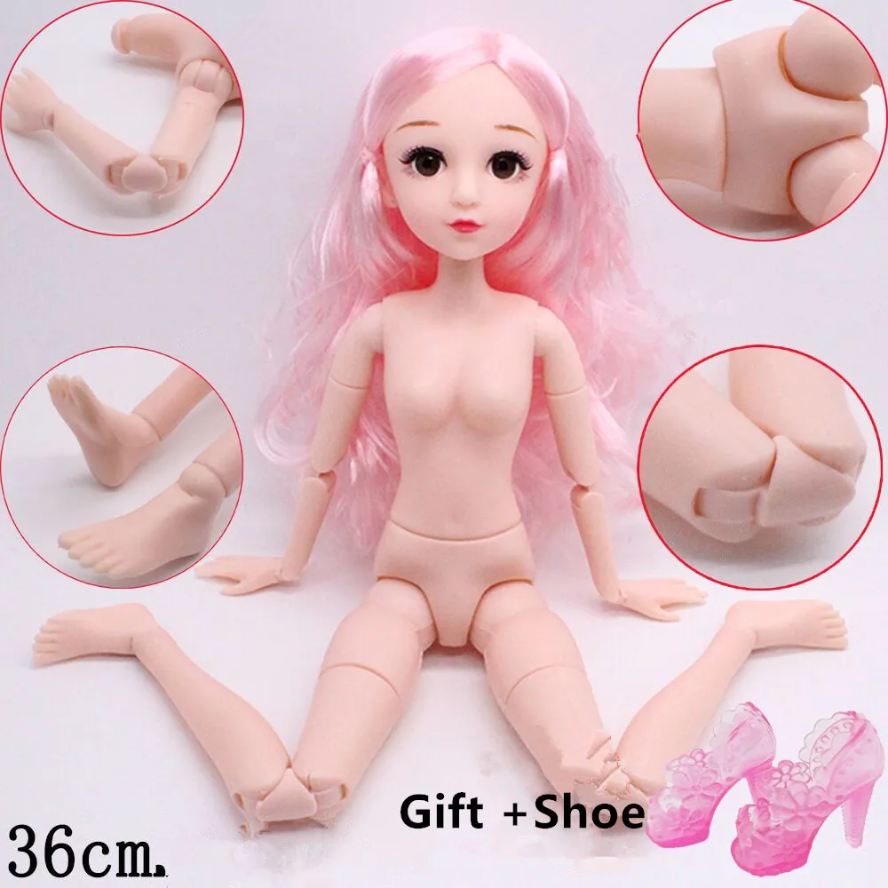 23 шарнирная кукла 36 см BJD кукла одевается Кукла DIY игрушка с 4D глазами телесный макияж тело принцесса модные подарки для девочек