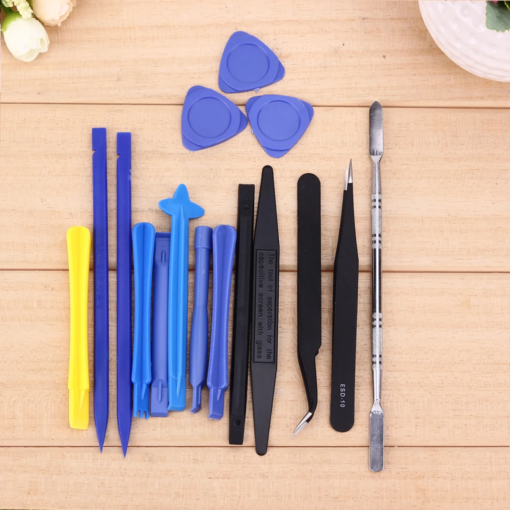 16pcs/set Professional Repair Tool Universal Mobile Phone PC Laptop Opener Pry DIY Tool kit Portable High Precision Hand Tools