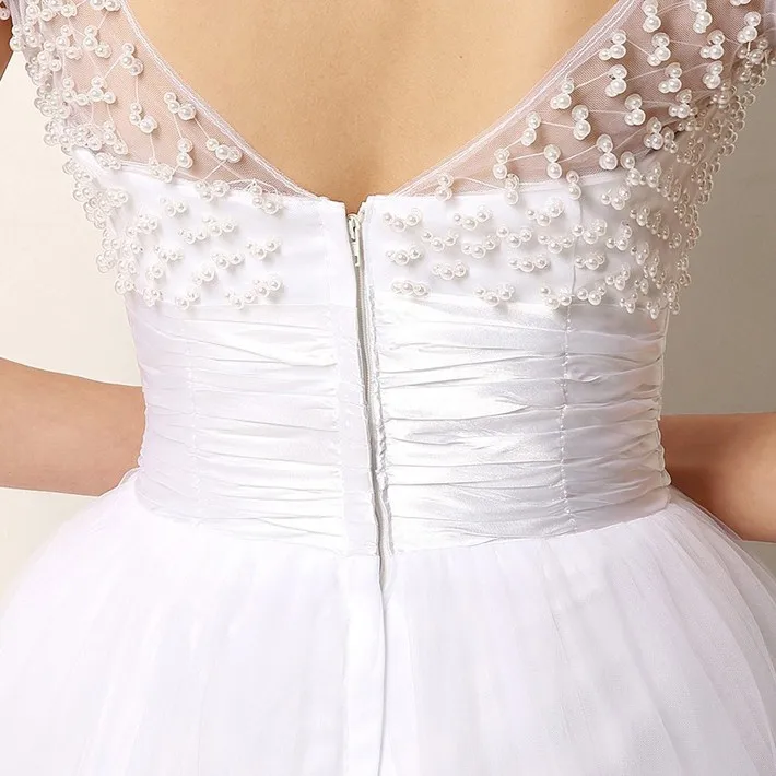 Vintage Lace Beading Short Wedding Dress Vintage Lace Beading Short Wedding Dress