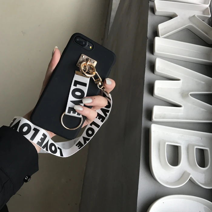 Модные спортивные ручной шею веревку чехол для телефона iphone 5S 6 6S plus 7 moblie Случаи