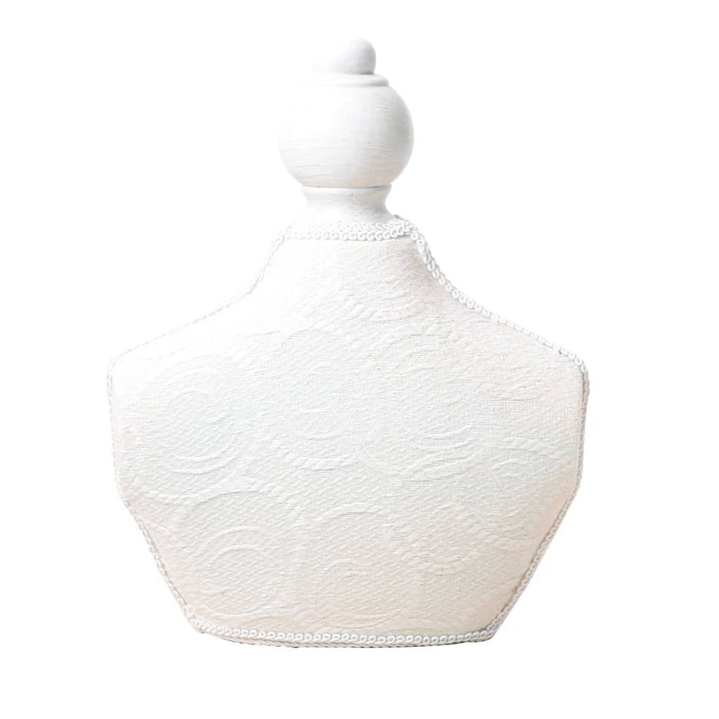 Vintage Wooden Lace White Mannequin Jewelry Rack Frame Hanging Necklace Bangle Holder Jewelry Stand 