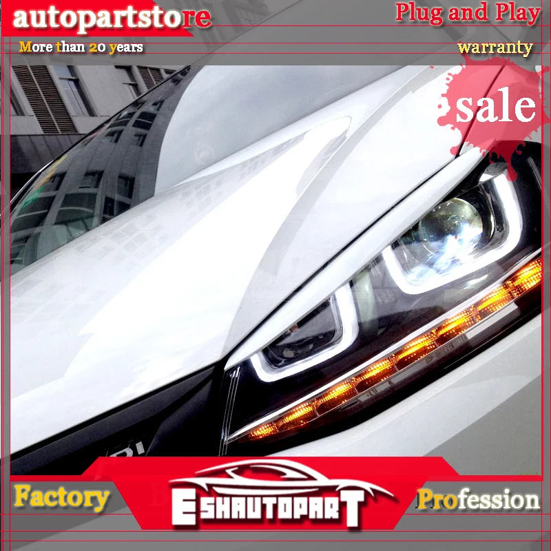 Автомобильный Стайлинг налобный фонарь чехол для VW Golf 7 2014 фары Golf7 MK7