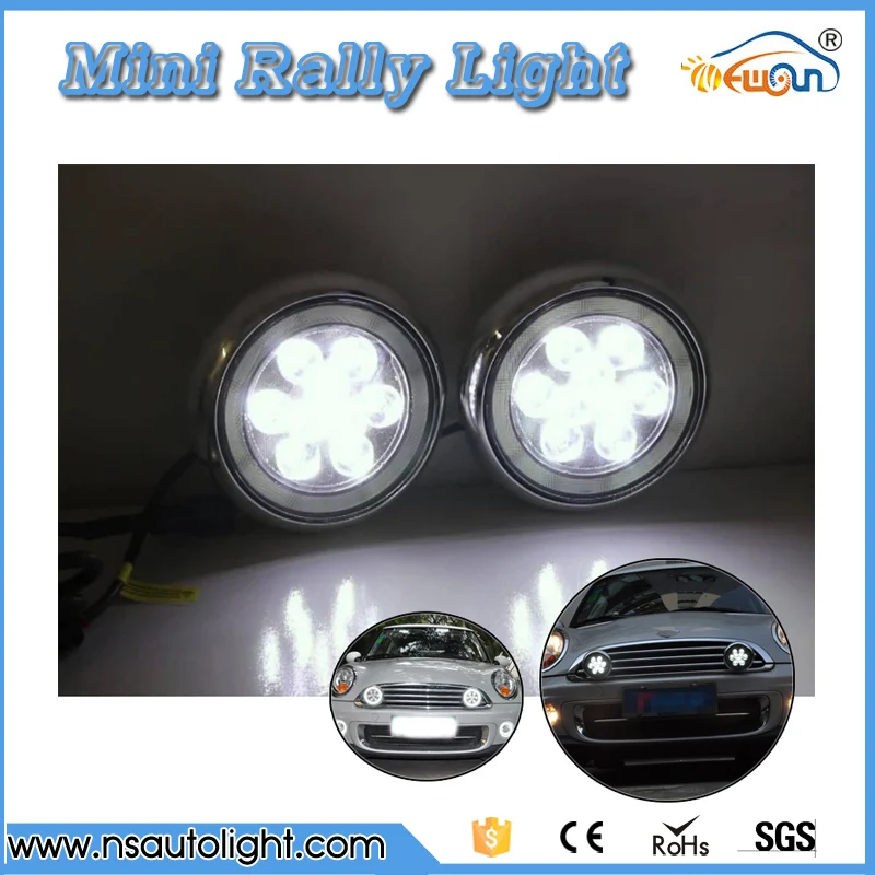 Daytime Running Light Fog Lights For MINI Cooper MINI Cars White Chrome