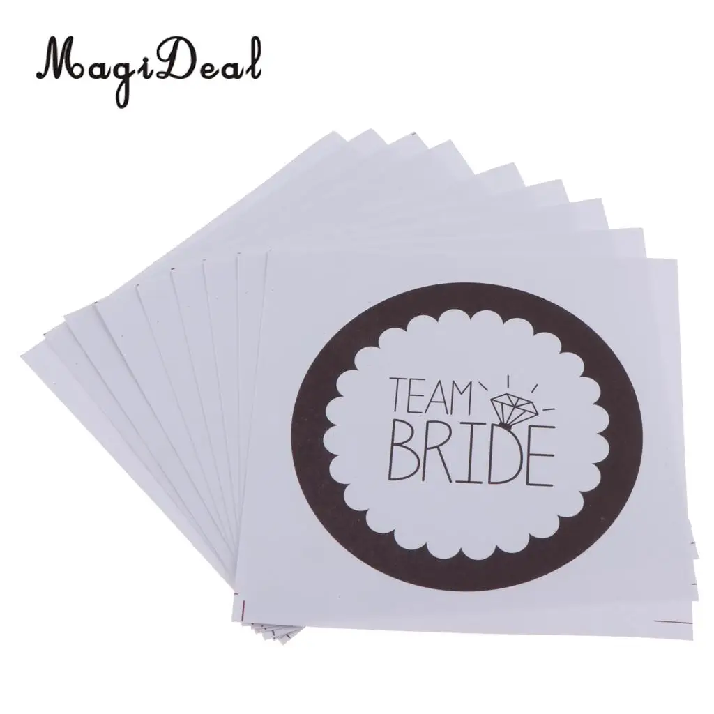 

MagiDeal Novelty Hen Party Team Bride Stickers Shoes Decal for Wedding Bridal Shower Party Wine Glasses Vinyl Black/Red Gifts