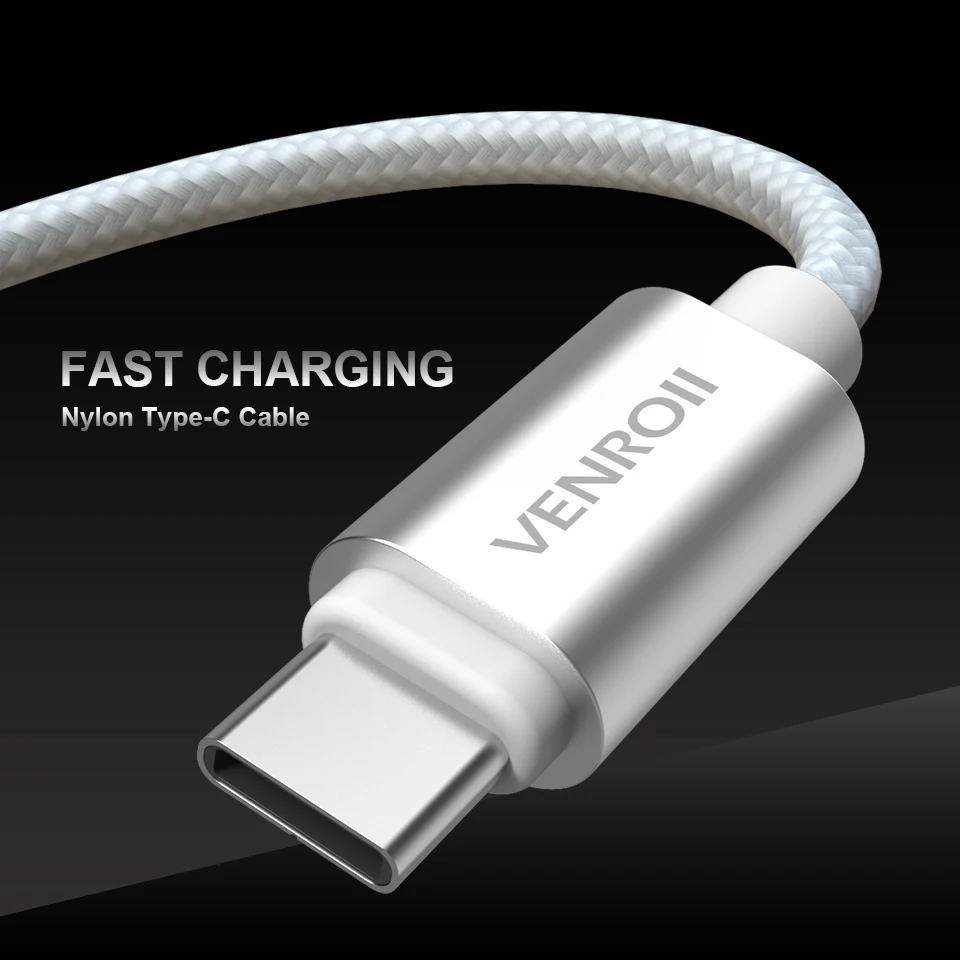 Нейлоновый USB C кабель для huawei P20 Lite mate 20 Pro Xiaomi mi x 3 8 Быстрая зарядка usb type C кабель для передачи данных для samsung Galaxy S8 S9
