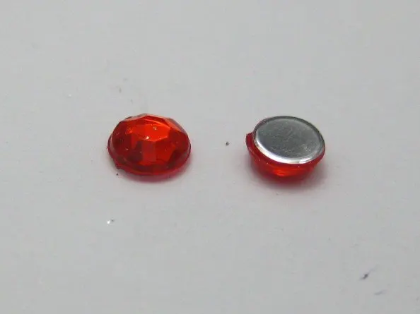 

2000 Red Acrylic Faceted Round Flatback Rhinestone Gems Flatbacks 4mm