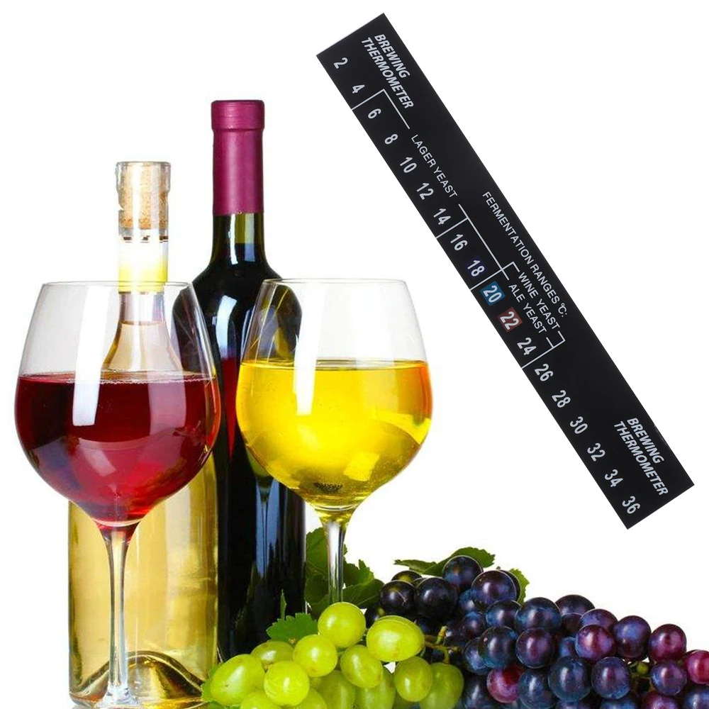 

2C TO 36C Digital Fermenter Brew Thermometer Sticker Wine Spirits Useful Beer Adhesives Strip Fermentation Tool Bar Accessories