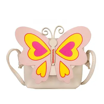 

Girls Mini Shoulder Bag Fashion Butterfly Cartoon Children Crossbody Pouch Flip Bags