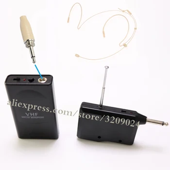 

One Set Wireless Tour Guide System Wireless Microphone Transmitter Receiver Skin Headset Microphone