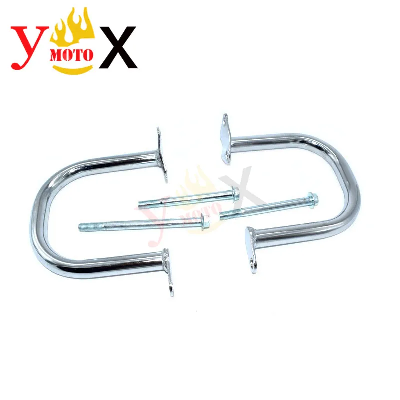 KLX 250 Chrome L&R Front Engine Guard Crash Bar Safety Bumpers