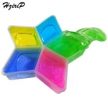 HziriP красочные лепки глина слизь игрушки DIY необычный, прозрачный свет глина Магия «жевачка» для рук Пластилин резиновая глина Playdough подарок