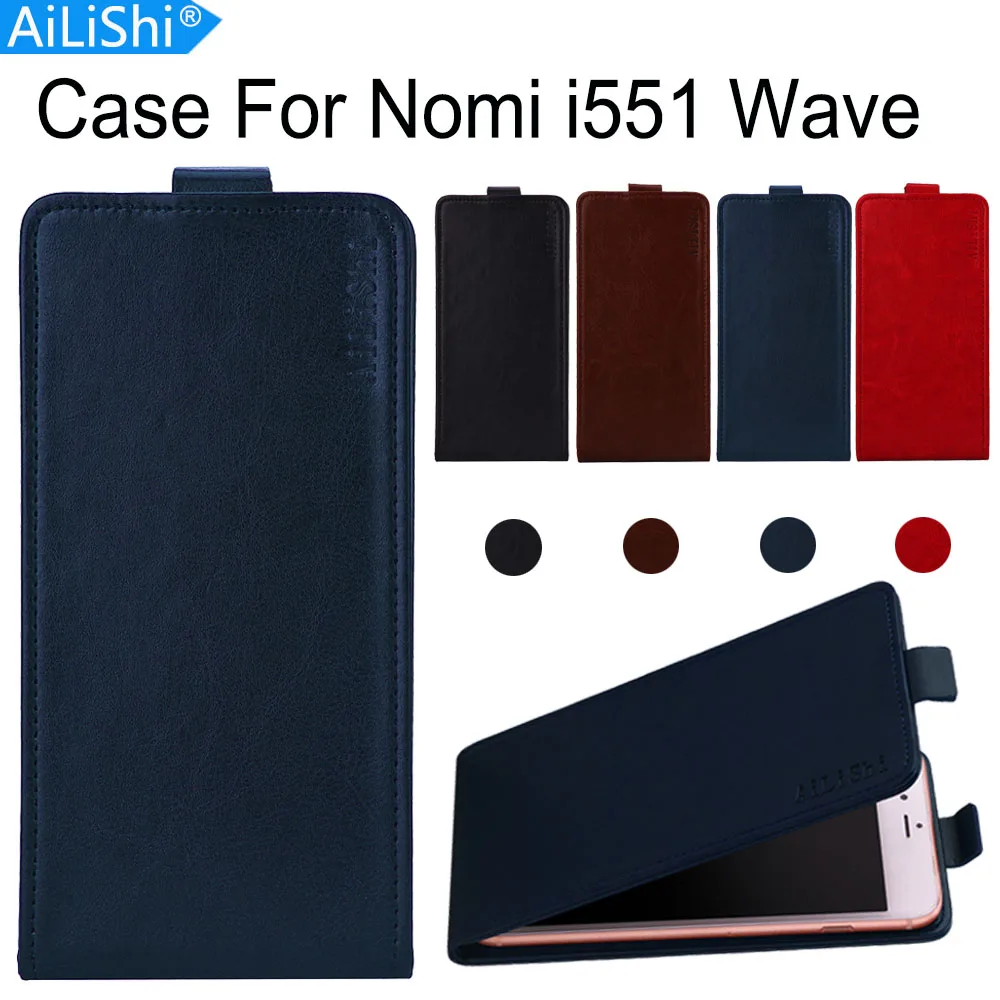 Чехол AiLiShi для Nomi i551 Wave роскошный откидной из искусственной кожи эксклюзивный 100%