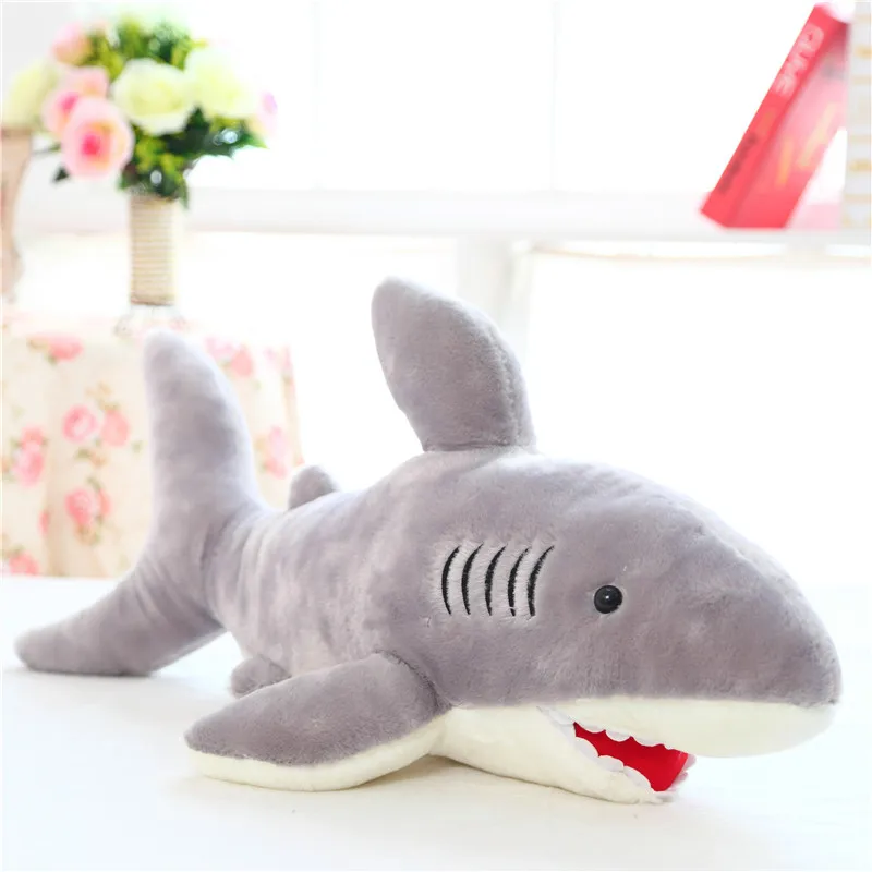 

80cm Super Likable Shark 2017 Hot Sale Plush Toy For Girl Friend For Kids Funny Toy For Gift For Children's Day 2018 Hot Sale