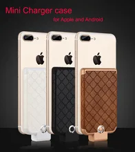 Mini Charger case 3600mAh for iPhone Android for Samsung/Huawei Portable Thin Backshell wireless External Battery Powerbank