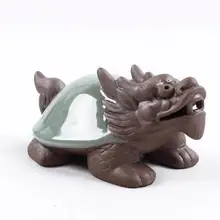 Новое поступление китайский черепаха дракон сокровище чай ПЭТ розовый набор для чая кунг-фу наборы аксессуаров подарочная упаковка t80