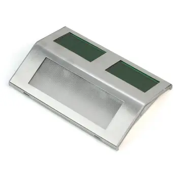 

Solar energy stainless steel stair lamp 2LED Outdoor Garden Pathway Stairs Lamp Waterproof LED Sollar Wall Lamp