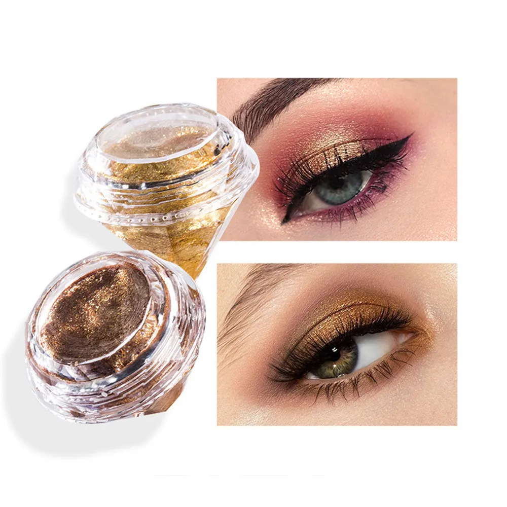 

Diamond crystal Luster Glitter Eyeshadow Cream Pigment Metallic Shiny Holographic Eye Toppers Single Eye Shadow Highlight Makeup