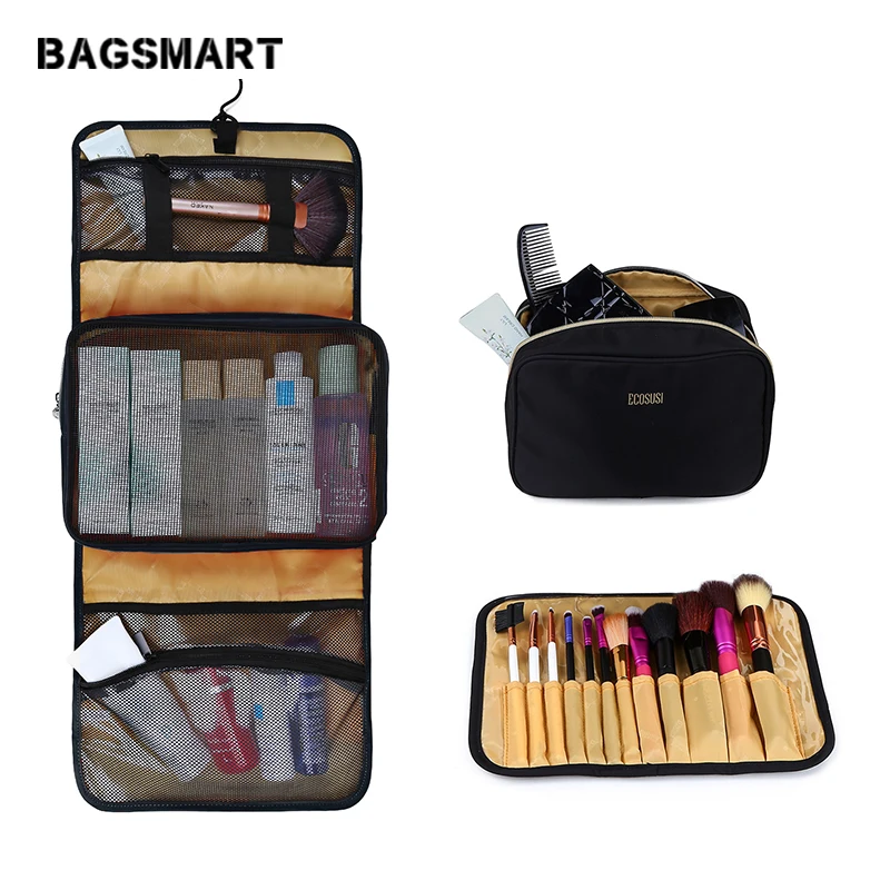 

BAGSMART Travel Toiletry Bags Women Waterproof Makeup Bag Cosmetic Bag Multifunctional Makeup Organizer Wash Bag 3 Set