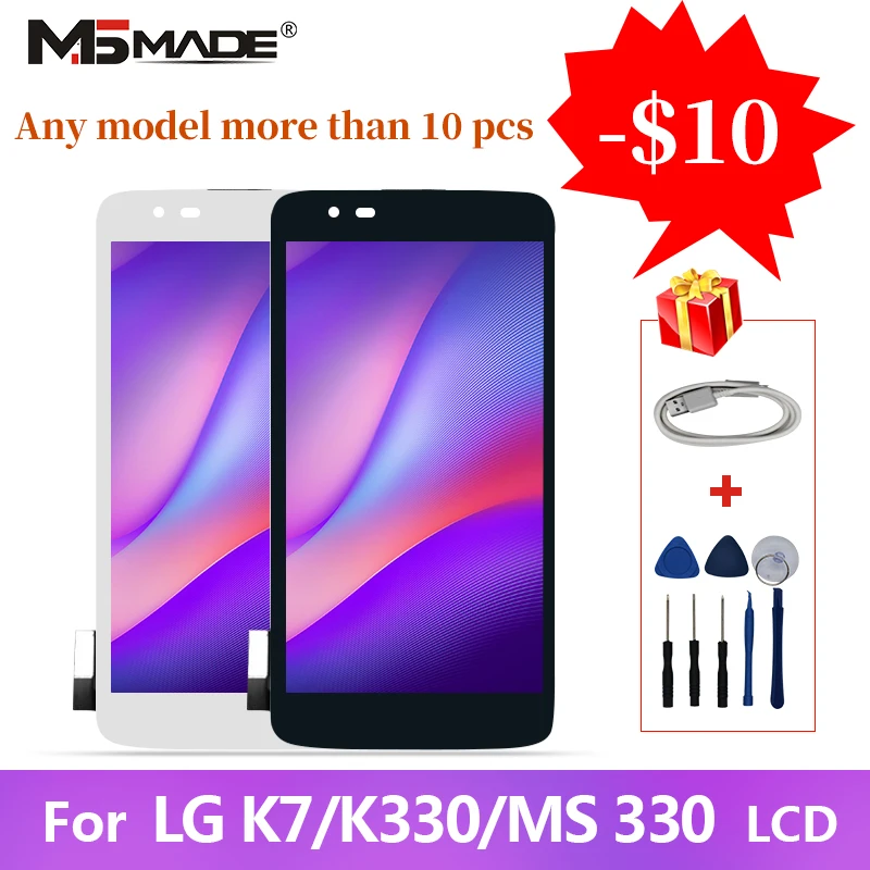 

Original For LG K7 Tribute 5 LCD Touch Screen Digitizer Display Assembly Parts With Frame LS665 LS675 MS330 K330 AS330 K332 LCD