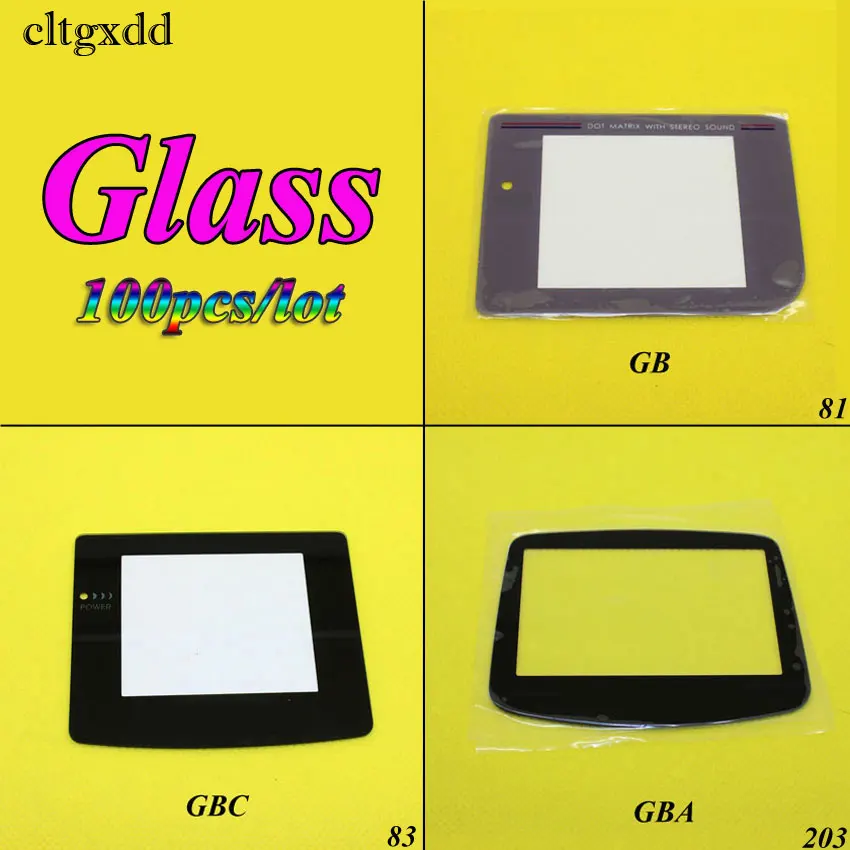 Cltgxdd 100 шт. Стекло объектив для GB GBC GBA Экран Gameboy Advance Цвет объектива Replacment |