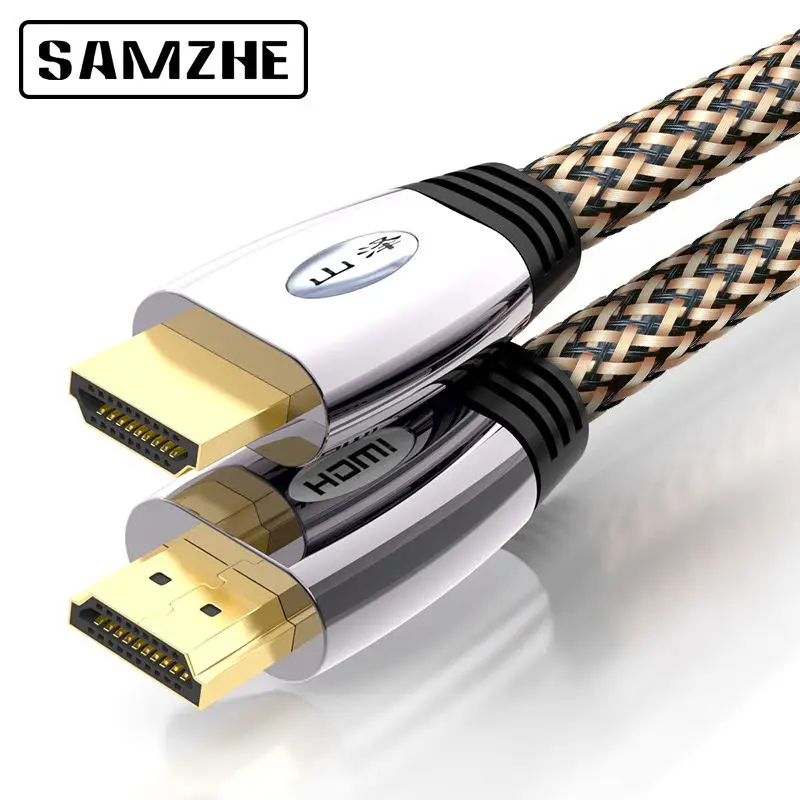 

SAMZHE 1080P HDMI Cable Europe Type 4K*2K HDMI Cable Audio and Video Gold-plated Standard 19 PIN Male to Male HDMI Cable
