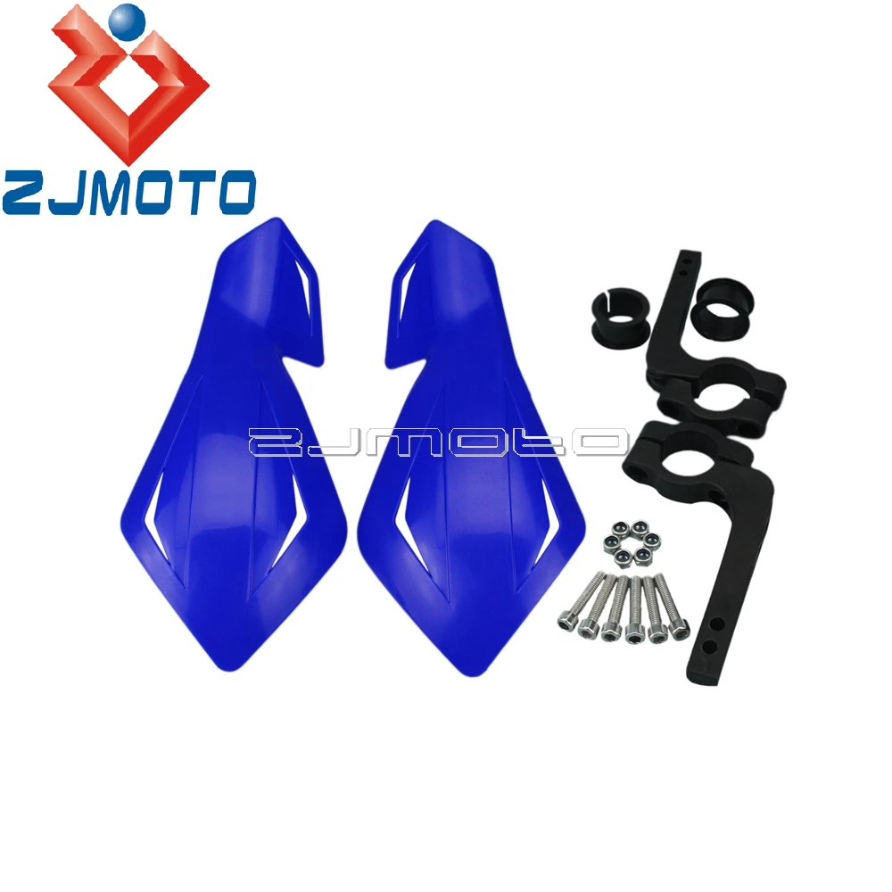 Universal Motorcycle Handguards Blue 7/8" Handguard Mount Kit For