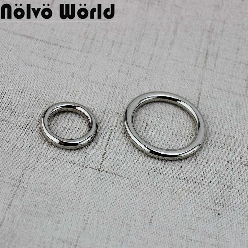

30 pieces 16mm,27mm,Solid welded Metal round O-Ring Solid cast Cosed O rings Clasp Clip For Diy accessories