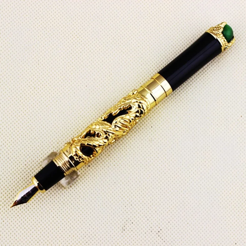 Wholesale Noble JINHAO golden dragon king play pearl fountain pen