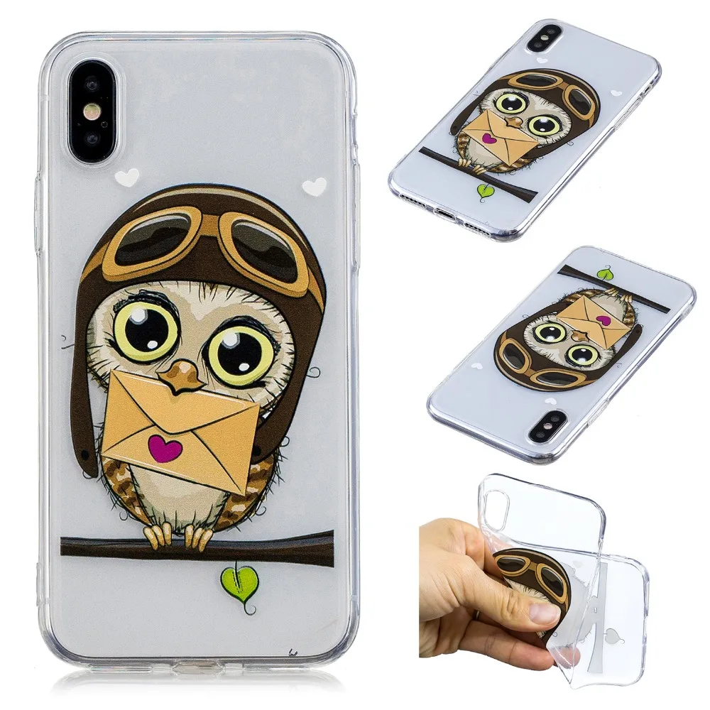 SjuzzyU Anti-knock Silicone Case For Apple iphone X Slim soft TPU Phone Cover coque funda |