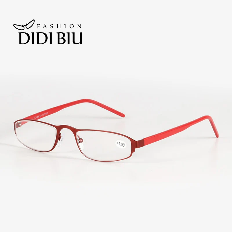 

Red Reading Glasses Rectangle Mini Narrow Prescription Eyeglasses Optical Myopia Presbyopic Glasses With Diopter 1.0 To 3.5 H857