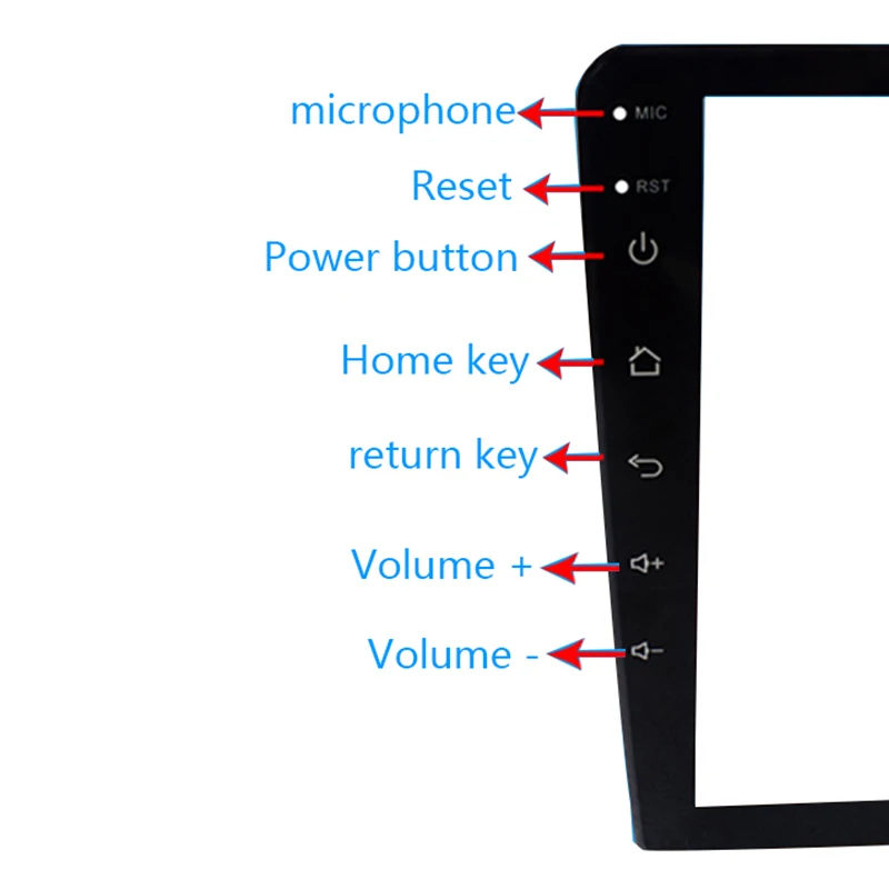  Wifi MP5 Player 2 din 10 inch for Android 9.1 GPS Navigation RAM1G ROM16G Universal Car Radio Auto- - 33042969776