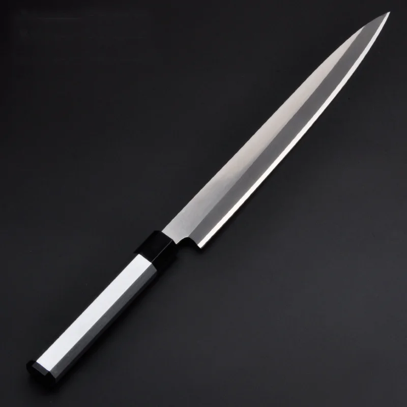 

1Pcs Slice Knife Sushi raw fish Kitchen Cook Chef fillet Cutlery salmon Sashimi Restaurant Dice Mince Santoku Slicer