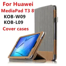 Case For Huawei MediaPad T3 8 Protective Smart Cover Leather Tablet PC For huawei T38 KOB-W09 L09 Case Cover PU Protector Sleeve