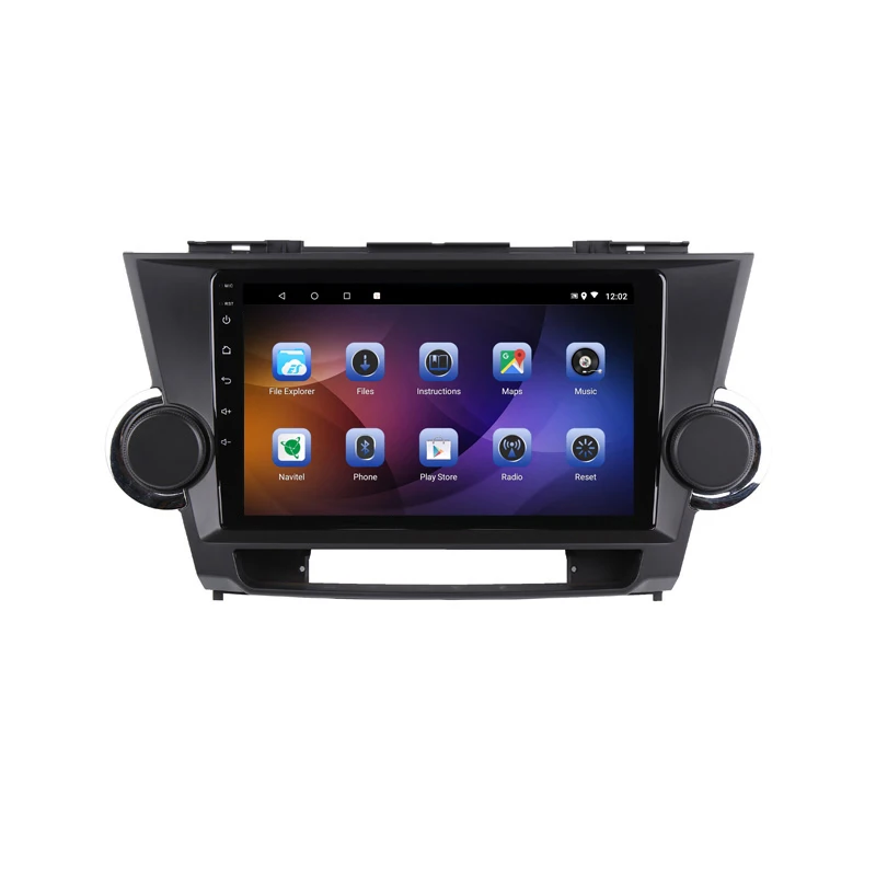 " 4G ram 2.5D ips 8 Core Android 9,1 автомобильный DVD мультимедийный плеер gps для Toyota Highlander 2009 2010 2011- Радио Навигация