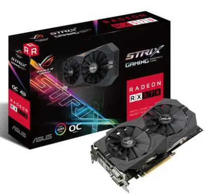 Игровая карта ASUS ROG-STRIX-RX570-O4G-GAMING RX570 4G Raptor | Компьютеры и офис