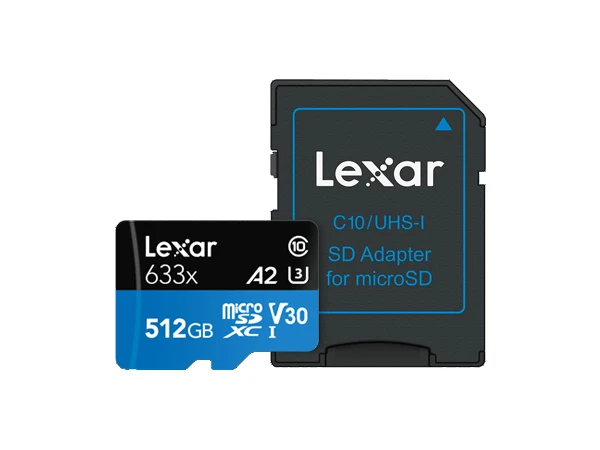 Lexar 95 МБ/с. 633x TF micro SD SDHC/SDXC 32 Гб 64 Гб 128 ГБ 256 ГБ 512 Class10 слот для карт памяти для Gopro DJI nintendo переключатель W/адаптер
