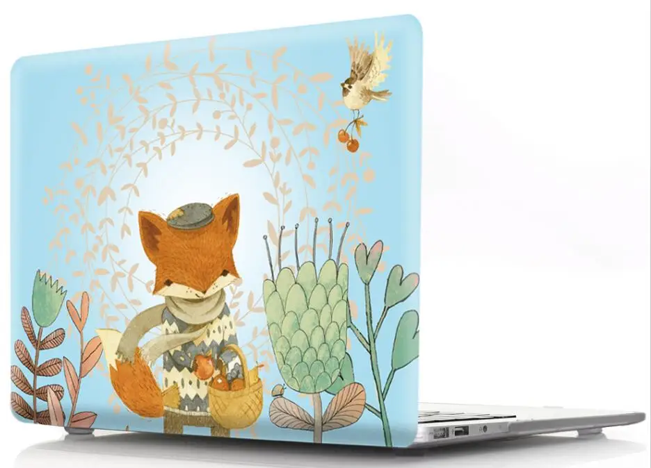 Cute Printed Animal Shell Protective Hard Case Cover Sleeve Bag for Apple Mac Macbook Air 11 13 Pro Retina 13 12 15