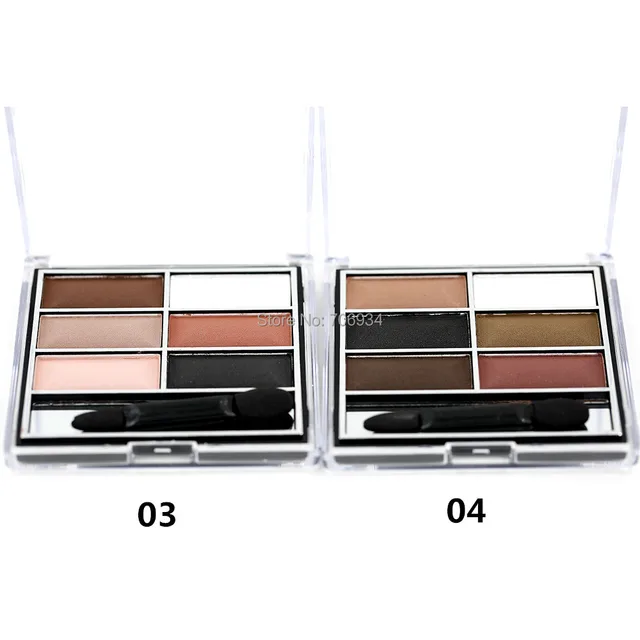 Eye Shadow Eyeshadow Palette Mattle 1pcs 6-color Makeup suite Full Size Net 7.2g BP6711 4